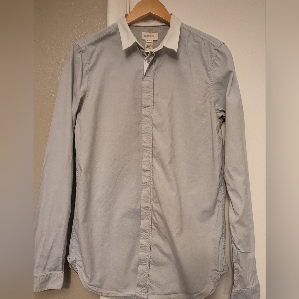 Vintage Diesel men's button up shirt (m)